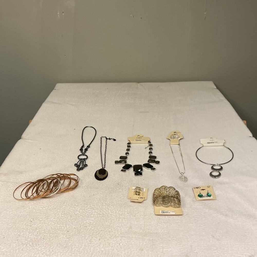 Cato Mixed Jewelry Lot Blue Necklace Bracelet Earrings 11 Pieces NWT. 3509